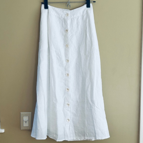 Roller Rabbit Fawn MIDI Linen Skirt-L - Picture 5 of 12